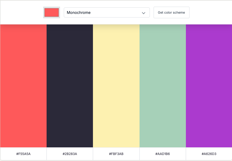 Color Scheme Generator project thumbnail